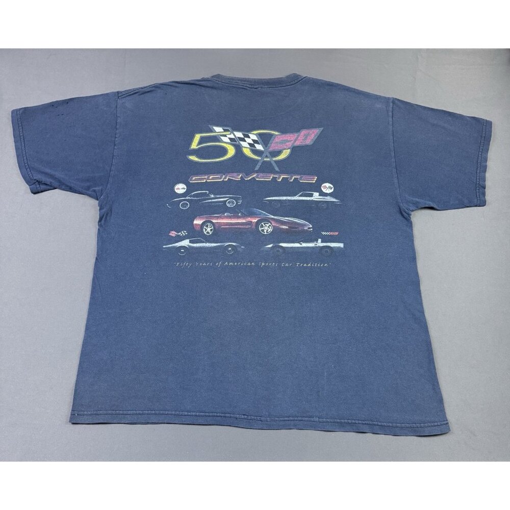 Rare Vintage Y2K Chevrolet Corvette Sun Fade Car Promo Sun Fade Thrashed Holes T